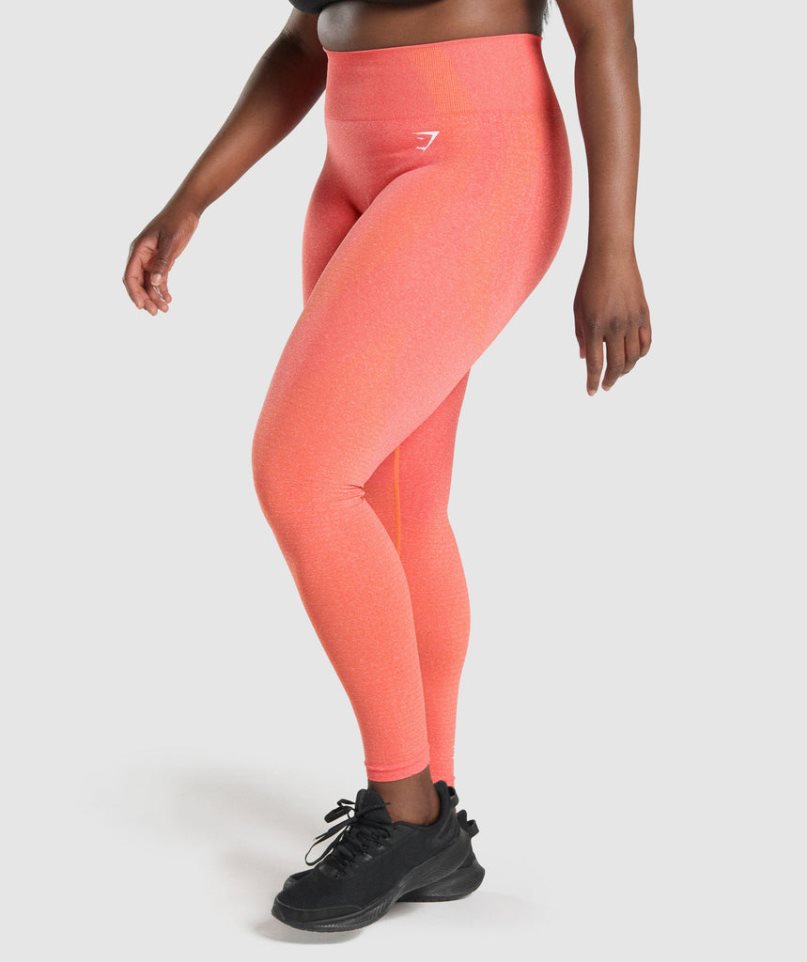 Legginsy Gymshark Vital Seamless 2.0 Damskie Pomarańczowe | PL 715OHM